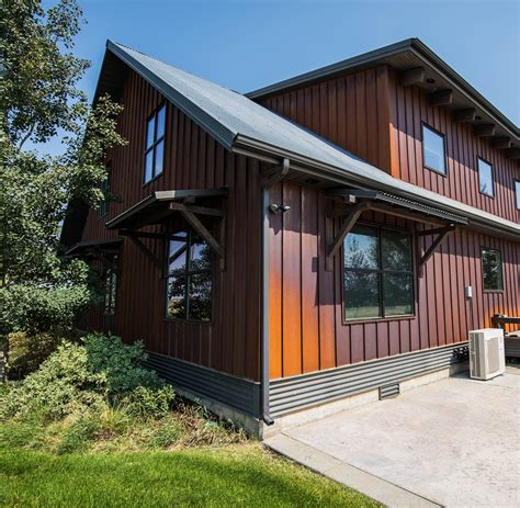 metal siding style house|residential modern metal siding house.